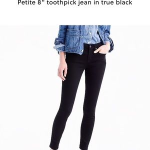 J CREW 8” Toothpick Jean